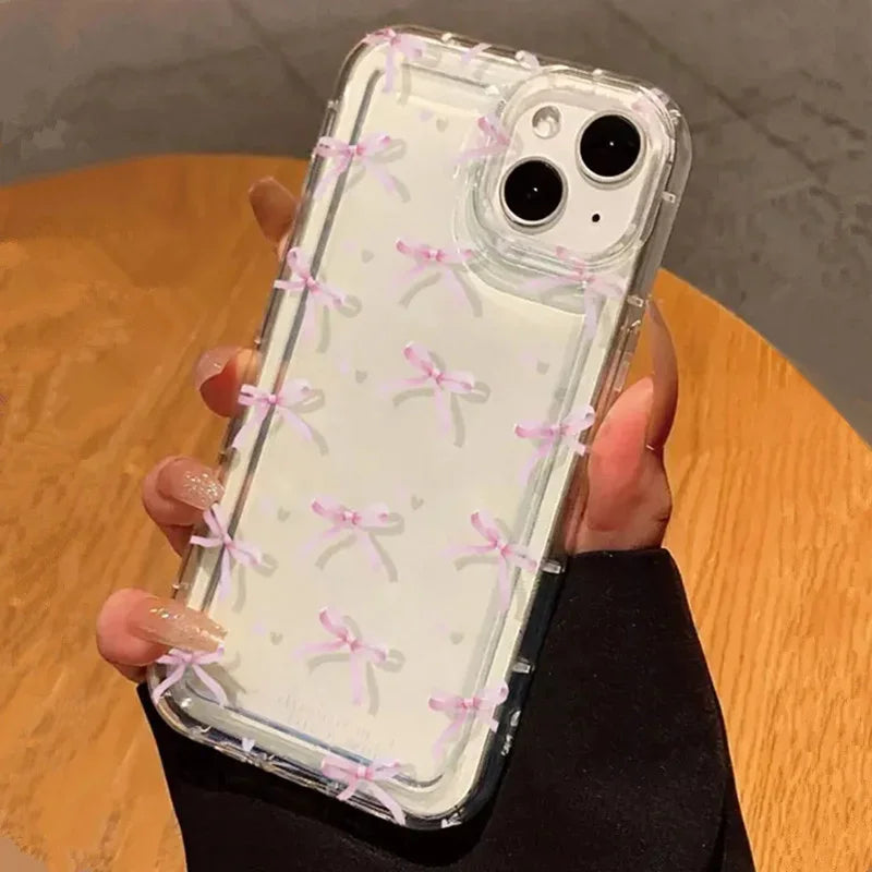 Pink Heart Bow Phone Case